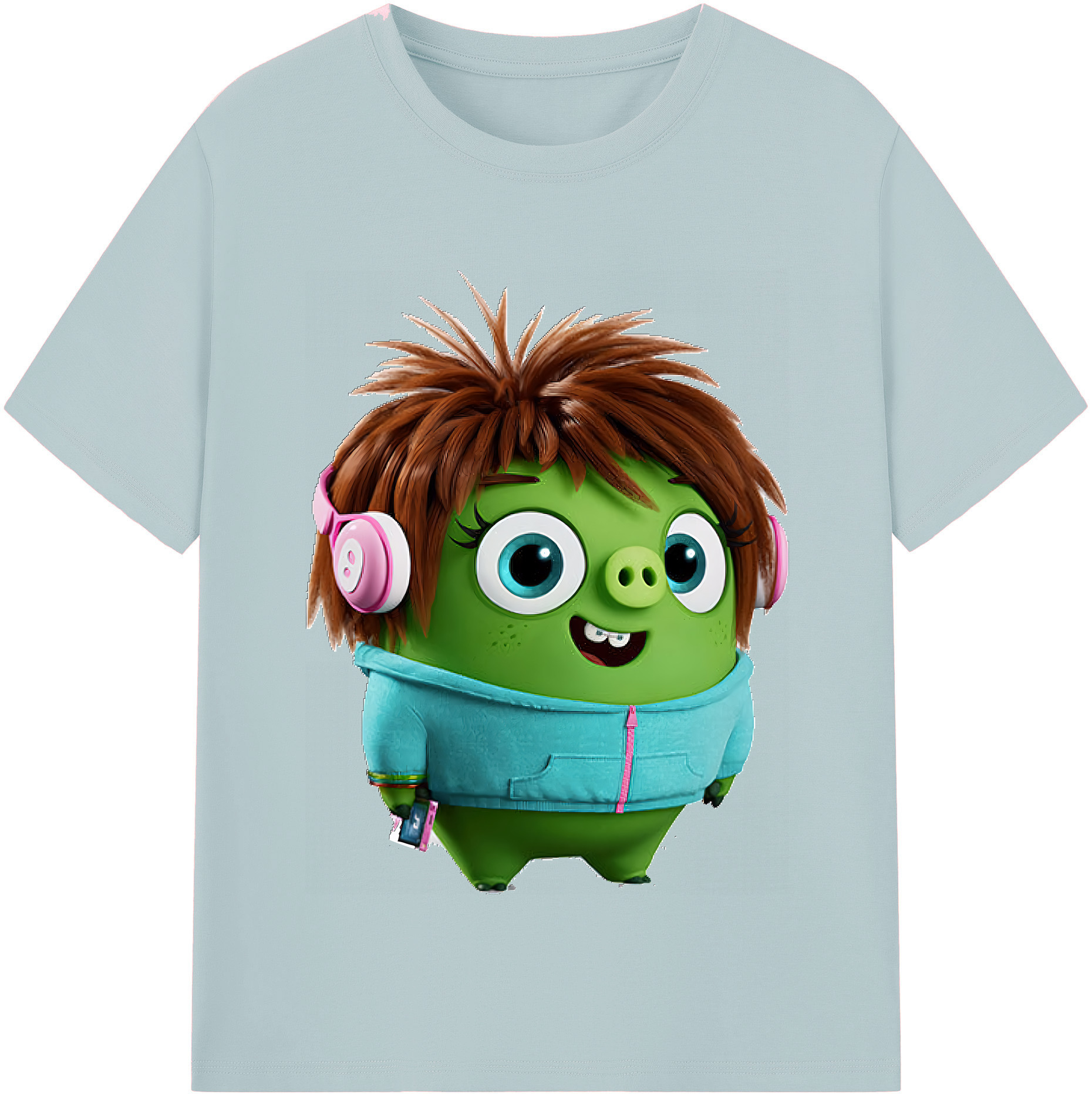 （画像用） Angry Birds アングリーバード 綿100％半袖Tシャツ（フロントプリント）